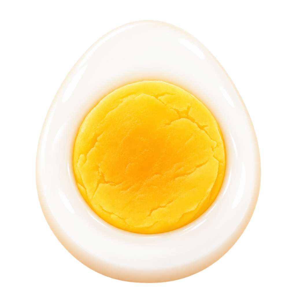 Hardkokt eggeplomme
